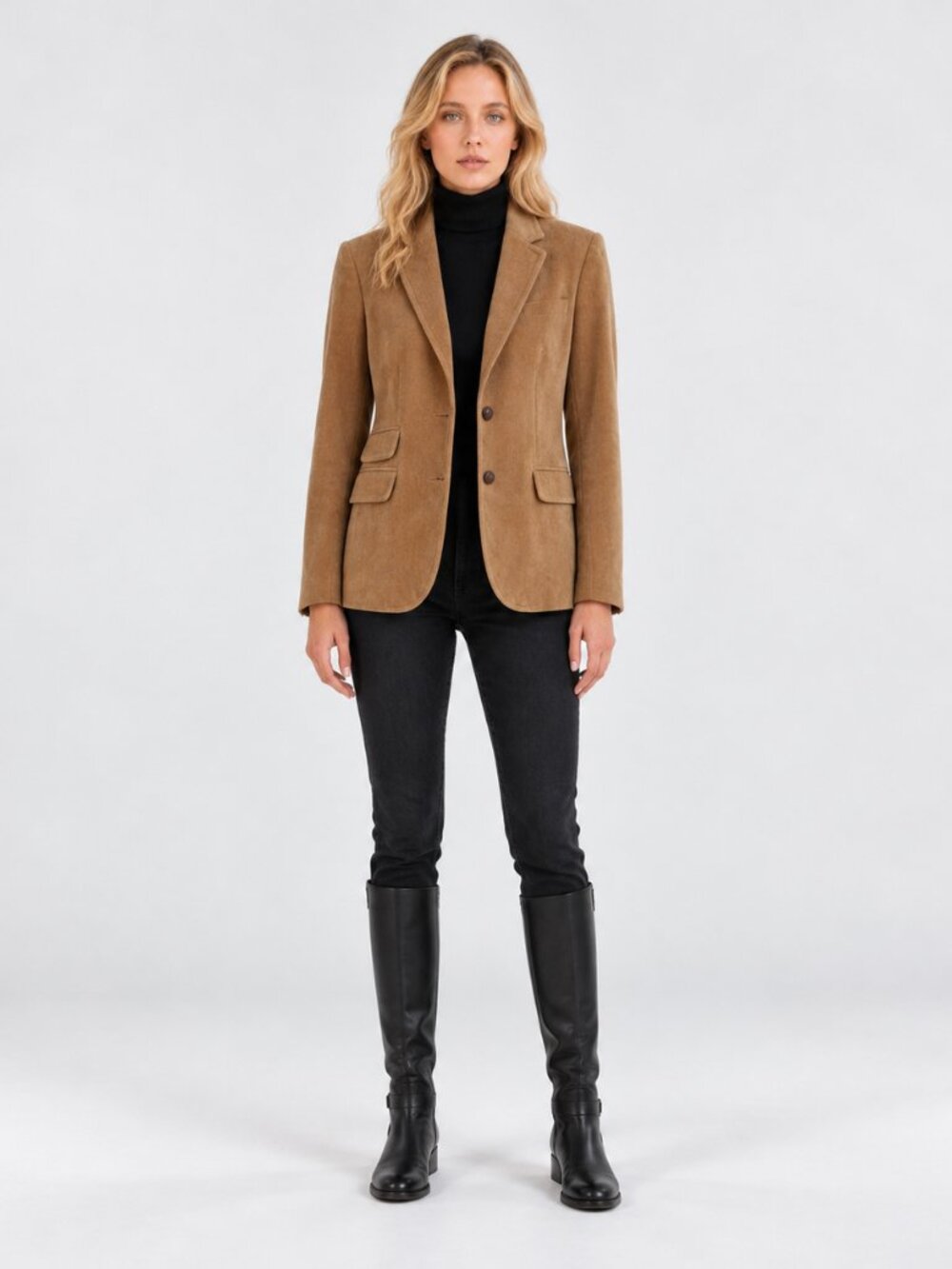 J Crew Camel Tan Wool Herringbone Tweed Hacking Jacket Womens 0